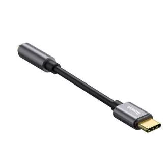 Baseus CATL54-0G Kabelska redukcija USB-C na 3,5-milimetrski zvočni priključek L54 (ženski), temno siva