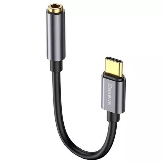 Baseus CATL54-0G Kabelska redukcija USB-C na 3,5-milimetrski zvočni priključek L54 (ženski), temno siva