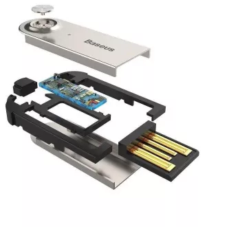 Baseus CABA01-01-01 Adapter Bluetooth 5.0 s 3,5-milimetrskim priključkom Jack črn