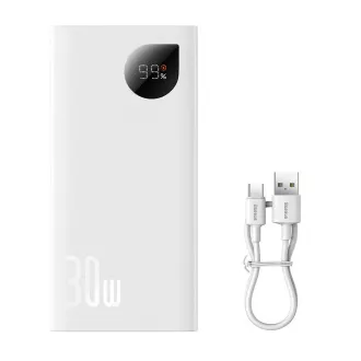Baseus Adaman2 powerbank 10000 mAh 30W 2xUSB/USB-C bela