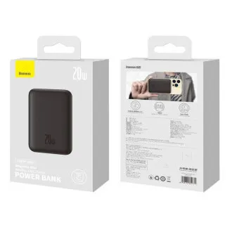 Baseus Magnetna Powerbank 10000mAh 20W črna Baseus Magnetna Powerbank 10000mAh 20W črna