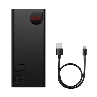 Baseus Adaman Powerbank z digitalnim zaslonom 40000 mAh 22,5 W črna