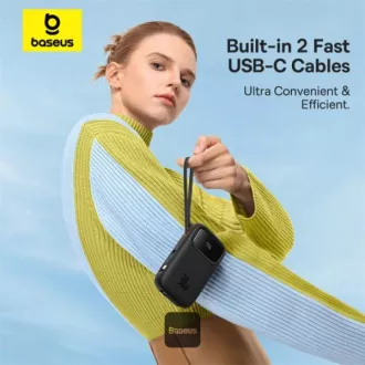 Baseusova power banka Qpow 10000mAh 30W črna s kablom USB-C