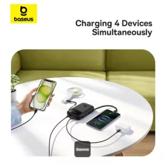 Baseusova power banka Qpow 10000mAh 30W črna s kablom USB-C