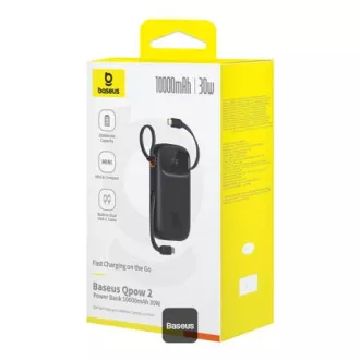 Baseusova power banka Qpow 10000mAh 30W črna s kablom USB-C