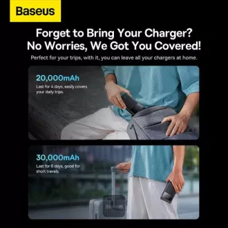 Baseusova power banka Star-Lord 30000 mAh 22,5W USB/USB-C črna