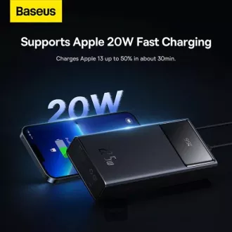 Baseusova power banka Star-Lord 30000 mAh 22,5W USB/USB-C črna