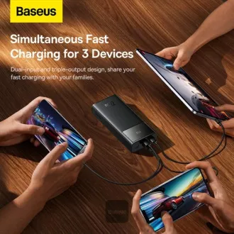 Baseusova power banka Star-Lord 30000 mAh 22,5W USB/USB-C črna