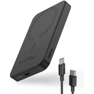Baseusova power banka Mini z brezžičnim polnjenjem 5000 mAh 20W USB-C črna