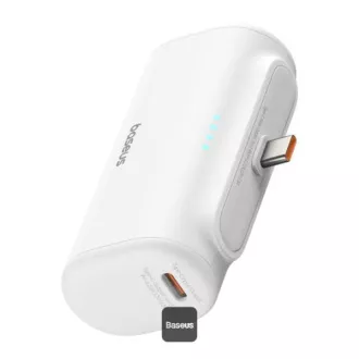 Baseusova power banka 5000mAh 20W USB-C bela