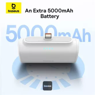Baseusova power banka 5000mAh 20W USB-C bela