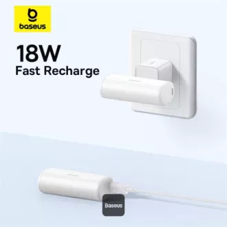 Baseusova power banka 5000mAh 20W USB-C bela