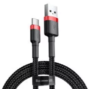 Baseus podatkovni kabel Cafule USB-C 2m 2A rdeče-črna