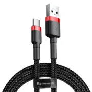 Baseus podatkovni kabel Cafule USB-C 2m 2A rdeče-črna