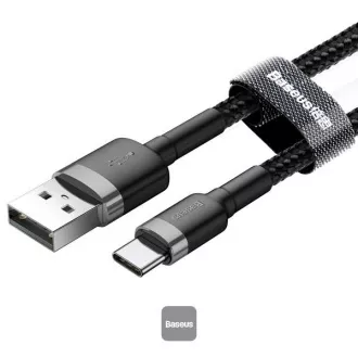 Baseus podatkovni kabel Cafule USB-C 2m 2A sivo-črna
