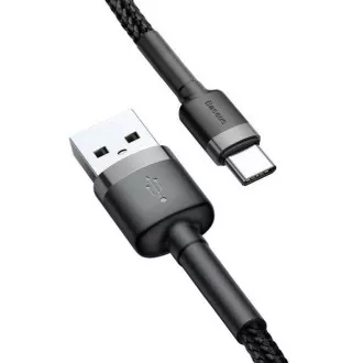 Baseus podatkovni kabel Cafule USB-C 3m 2A sivo-črna