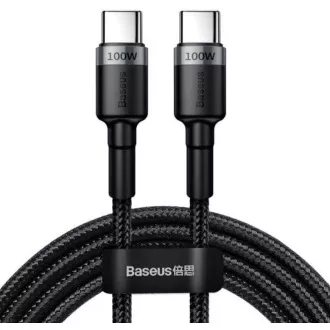 Baseus Cafule USB-C PD2.0 100W 2m 20V 5A sivo-črn podatkovni kabel