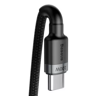 Baseus Cafule USB-C PD2.0 100W 2m 20V 5A sivo-črn podatkovni kabel