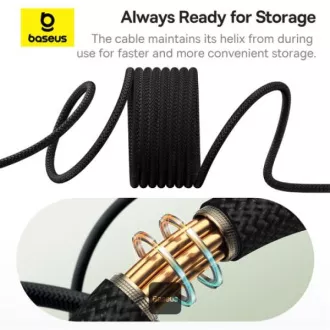 Baseus Data Magnetni kabel Tungsten Gold USB-C/USB-C 1m 100W Black