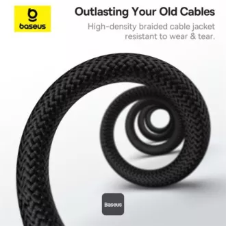 Baseus Data Magnetni kabel Tungsten Gold USB-C/USB-C 1m 100W Black