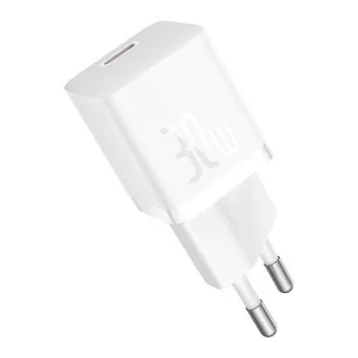 Baseus GaN5 Mini 30W EU beli hitri polnilec