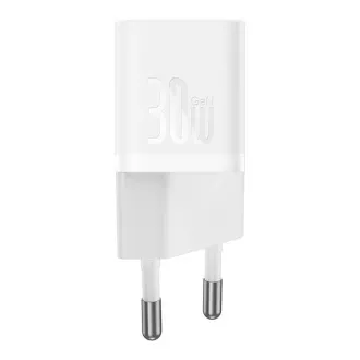 Baseus GaN5 Mini 30W EU beli hitri polnilec