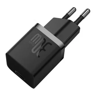 Baseus GaN5 Mini 30W EU črni hitri polnilec
