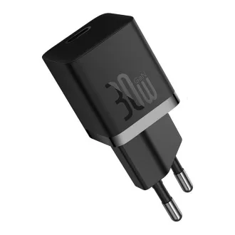 Baseus GaN5 Mini 30W EU črni hitri polnilec