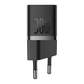 Baseus GaN5 Mini 30W EU črni hitri polnilec