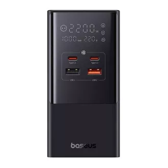 Baseus PowerCombo Tower 100W EU črna polnilna postaja