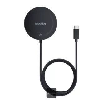 Brezžična magnetna polnilna podloga Baseus Simple Mini4 Qi2 15W Black