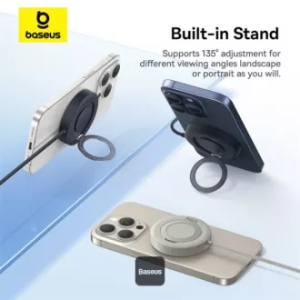 Brezžična magnetna polnilna podloga Baseus Simple Mini4 Qi2 15W Black
