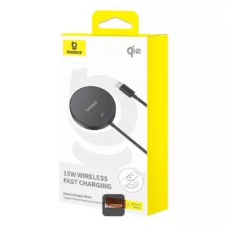 Brezžična magnetna polnilna podloga Baseus Simple Mini4 Qi2 15W Black