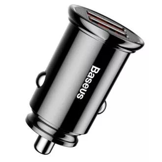 Baseus hitri avtomobilski polnilec 2xUSB QC3.0 30W črn