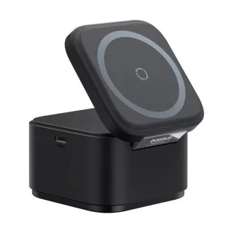 Baseus MagPro 3v1 magnetni brezžični polnilec 25W Cosmic Black Baseus MagPro 3v1 magnetni brezžični polnilec 25W Cosmic Black