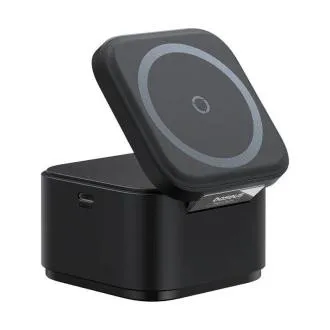 Baseus MagPro 3v1 magnetni brezžični polnilec 25W Cosmic Black