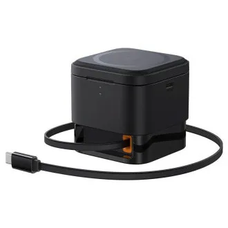 Baseus MagPro 3v1 magnetni brezžični polnilec 25W Cosmic Black