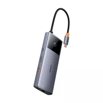 Baseus hub Series 2 USB 6in1 (USB-C/HDMI4K60Hz/USB-C(10Gbps)/USB-A(10Gbps)/RJ45/USB-C(PD) siva