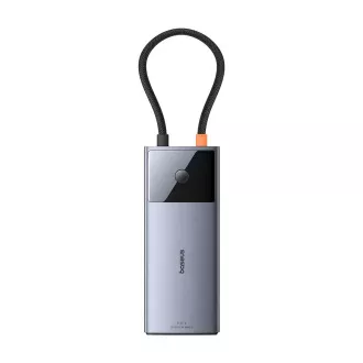 Baseus hub Series 2 USB 6in1 (USB-C/HDMI4K60Hz/USB-C(10Gbps)/USB-A(10Gbps)/RJ45/USB-C(PD) siva