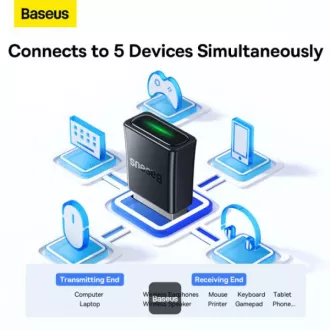 Baseusov brezžični adapter Bluetooth BA07 Black