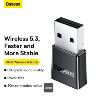 Baseusov brezžični adapter Bluetooth BA07 Black