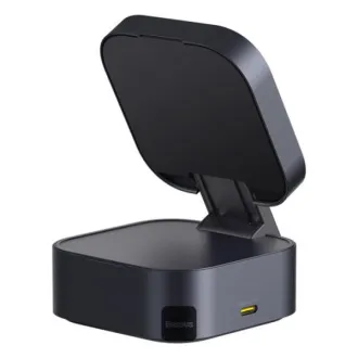 Baseusovo magnetno stojalo za brezžično polnjenje PicoGo Series 2v1 Qi2 67W črno