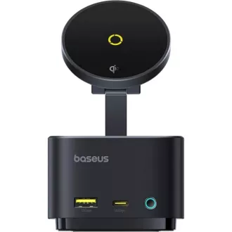 Brezžična polnilna postaja Baseus MagPro 7v1 15W cosmic black