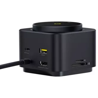 Brezžična polnilna postaja Baseus MagPro 7v1 15W cosmic black