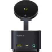 Brezžična polnilna postaja Baseus MagPro 7v1 15W cosmic black