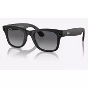 Meta Ray-Ban Wayfarer, sončna očala AI, mat črna, polarizirana gradientna grafitna