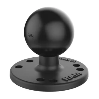 RAM Mounts okrogel adapter z luknjami AMPS s krogličnim čepom 1,5", RAM-202U