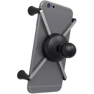 RAM Mounts X-Grip univerzalno držalo za velike telefone z 1-palčnim čepom, RAM-HOL-UN10BU