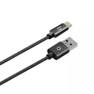 ALIGATOR 3,4A pametni omrežni polnilnik, 2xUSB, pametni IC, črn, kabel za iPhone/iPad 2A