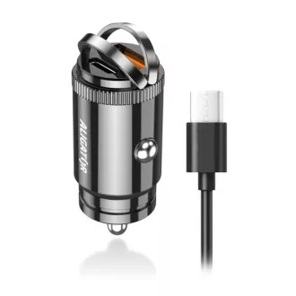 Aligatorjev mini avtomobilski polnilec Power Delivery 30 W, USB-C   USB-A, kabel USB-C/USB-C